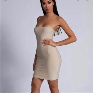 Meshki Mia Thin Strap  Shimmer Mini Drees
